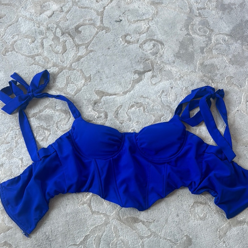 Blue Corset Top